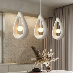 Teardrop-shaped pendant light (demo)